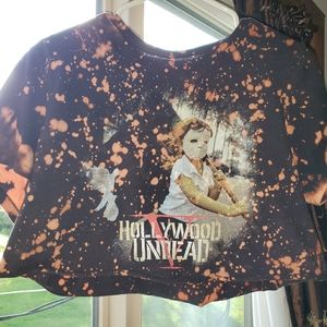 Cropped bleached shirt